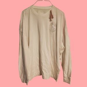 Victoria's Secret White Long Sleeve Jeweled Lounge Shirt Size Medium NWT